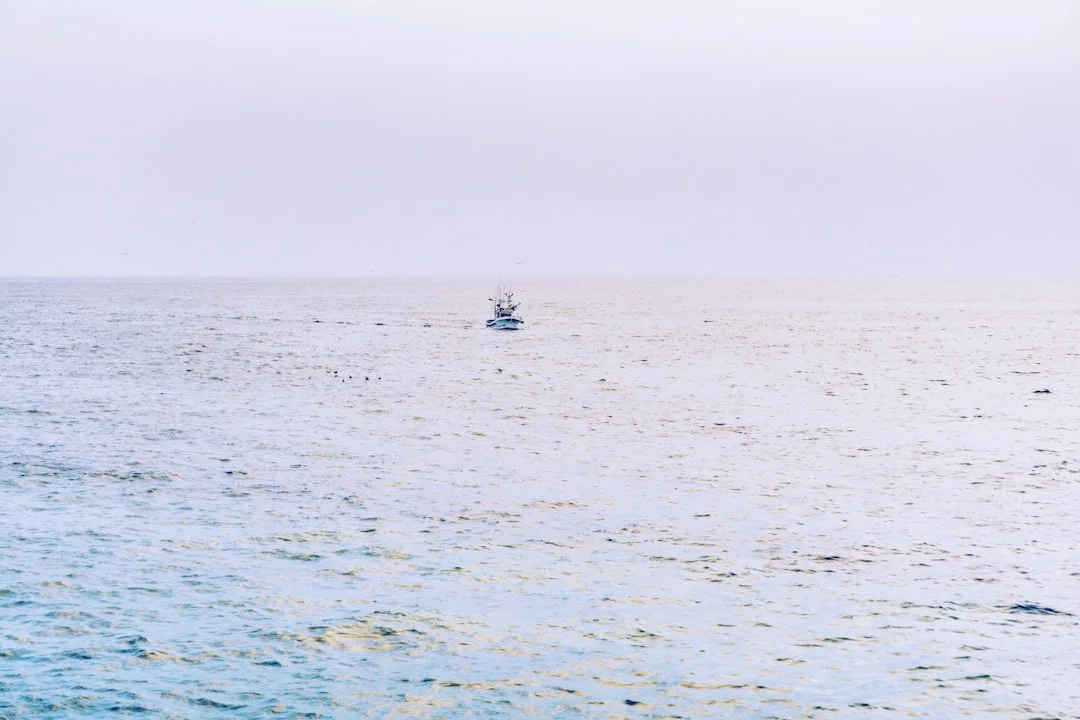 Deep blue Atlantic waters surrounding Tenerife's volcanic coastline in the Canary Islands