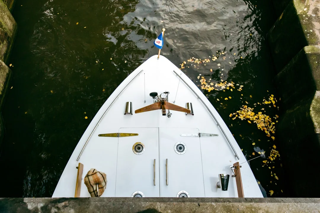 Chafe gear installed at a bow chock with a line under load, showing correct sleeve placement