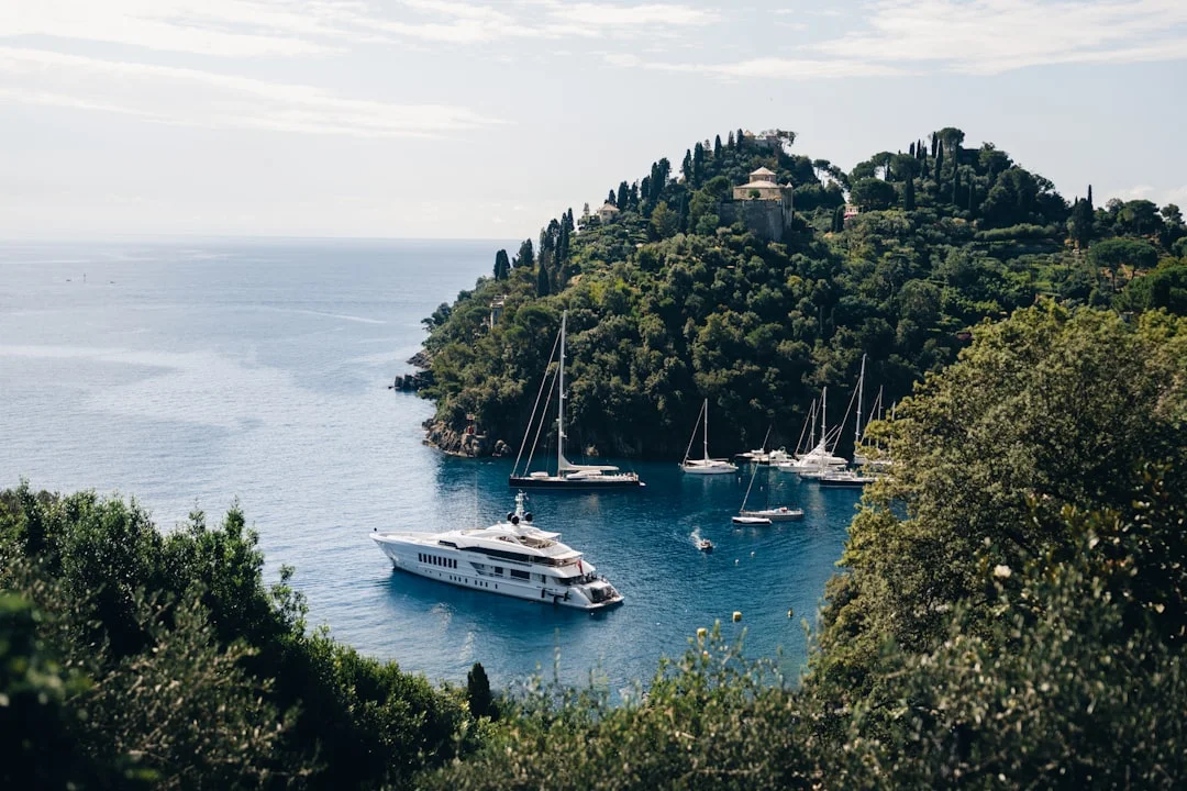 Late-season Mediterranean anchorage with fewer boats and golden water