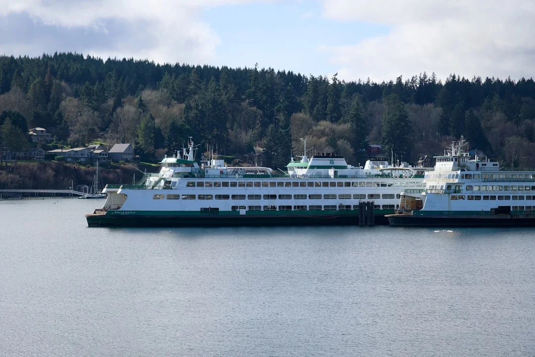 Photo placeholder of Deception Pass bridge with visible rip lines in current